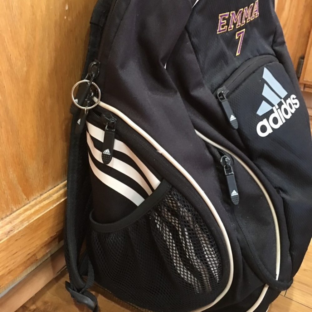 EMMA monogram initial Adidas sport bag backpack - Picture 3 of 12